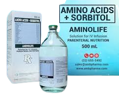 [RX-T11612-PAREN-CAT00262] Aminolife (Amino Acids) IV Infusion Solution, 500mL 