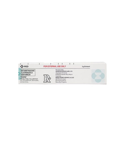 [RX-T11443-STOP-CAT00025] Triderm Ointment 5g