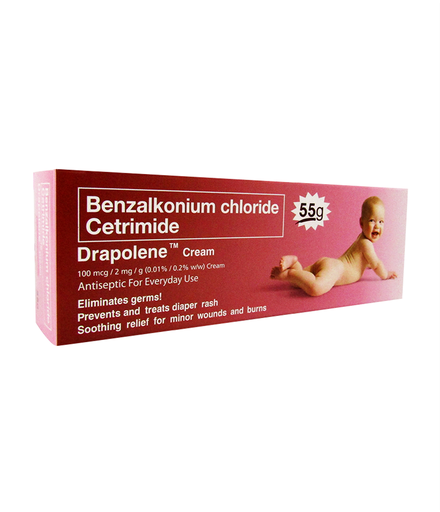 [RX-T11471-STOP-CAT00053] Drapolene (Cetrimide + Benzalkonium Chloride) Cream, 55g