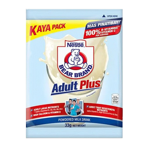 [MN-T10003-AMILK-CAT00003] Bear Brand Adult Plus 33g