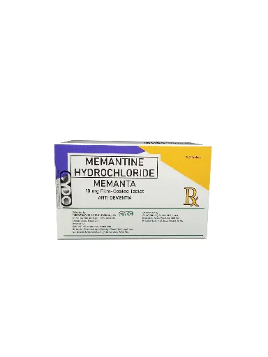 [RX-T11031-NEURO-CAT00158] Memanta (Memantine HCl) 10mg Film-Coated Tablet