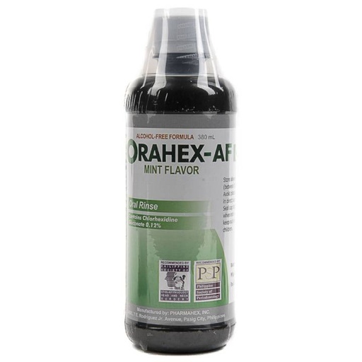 [GR-T11083-ORALC-CAT00152] Orahex AF (Chlorhexidine gluconate) 380mL mint flavor