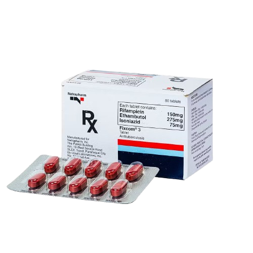 [RX-T11621-ABIO-CAT00348] Fixcom 3 (rifampicin + isoniazid + ethambutol) tablet