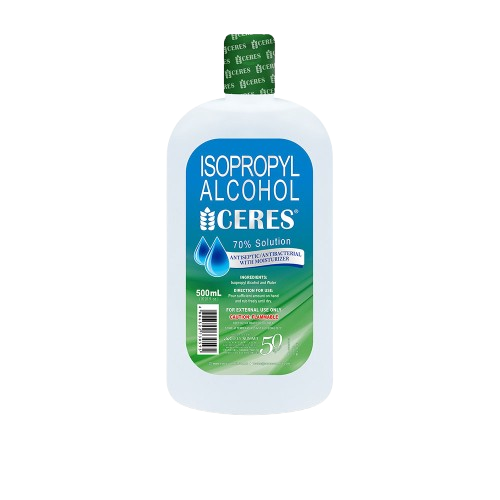 [MS-T10720-INFEC-CAT00086] Ceres 70% isopropyl alcohol with moisturizer 500ml 