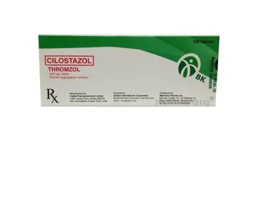 [RX-T10456-CARDI-CAT00063] Thromzol (Cilostazol) 100mg Tablet 