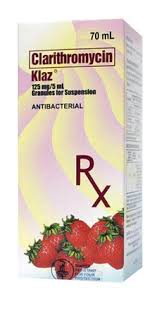 [RX-T10111-ABIO-CAT00111] Klaz (Clarithromycin) 125mg/5ml Suspension 70ml