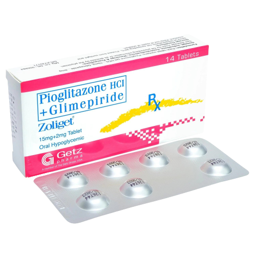 [RX-T10330-ADIAB-CAT00023] Zoliget (Pioglitazone/Glimepiride) 15mg/2mg tablet