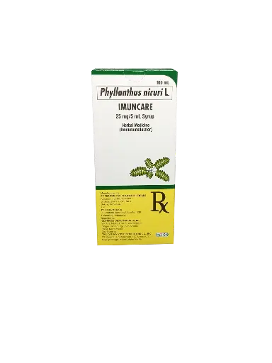 [OTC-T10829-VITF-CAT00436] Imuncare (Phyllanthus niruri L.) 25mg/5mL syrup 100mL bottle