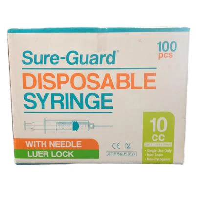 [MS-T10234-NEEDL-CAT00005] Sure-Guard Disposable Syringe 10cc