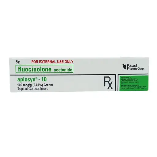 [RX-T11502-STOP-CAT00084] Aplosyn-10 (fluocinolone acetonide) 100mcg ointment 5g