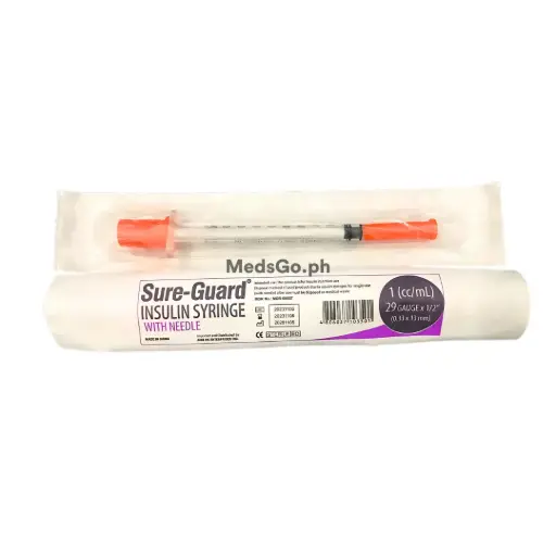 [MS-T10692-NEEDL-CAT00205] Sure-Guard safety insulin syringe with retractable needle 1 mL 30G