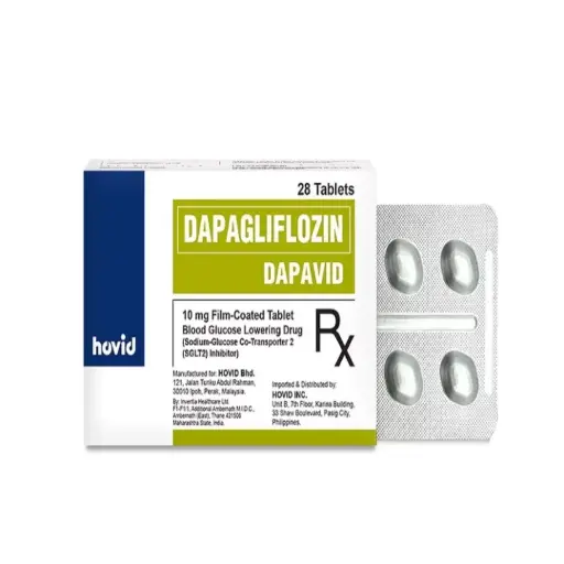 [RX-T11636-ADIAB-CAT00090] Dapavid (Dapagliflozin) 10mg FCT