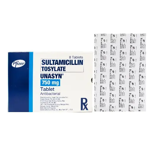 [RX-T10242-ABIO-CAT00242] Unasyn (sultamicillin) 750mg tablet  