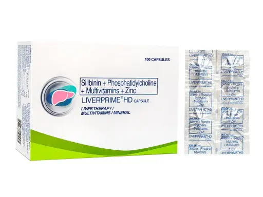 [OTC-T10843-VITF-CAT00445] Liverprime HD (Silibinin +Phosphatidylcholine+Multivitamins+Zinc) capsule