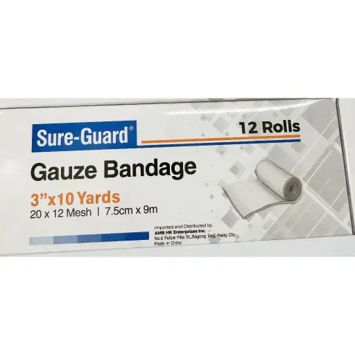 [MS-T10771-WC-CAT00056] Sure-Guard gauze bandage 3x10