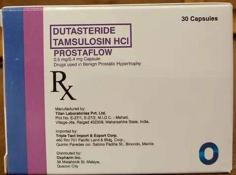[RX-T11658-GUT-CAT00100] Prostaflow (dutasteride + tamsulosin hydrochloride) 0.5mg/0.4mg capsule 